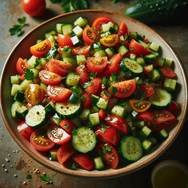 Three Ingredient Mediterranean Salad