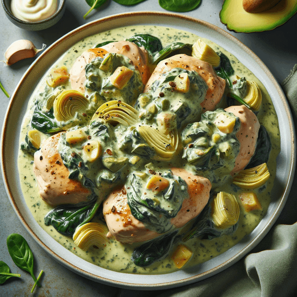 Instant Pot Spinach Artichoke Chicken