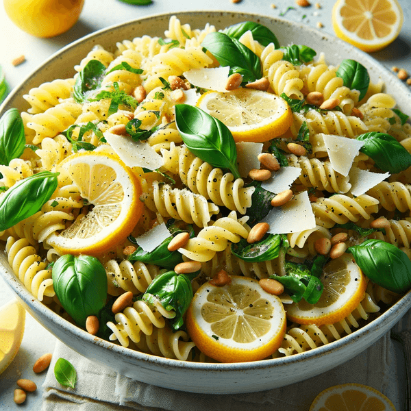 Lemon Basil Pasta Salad