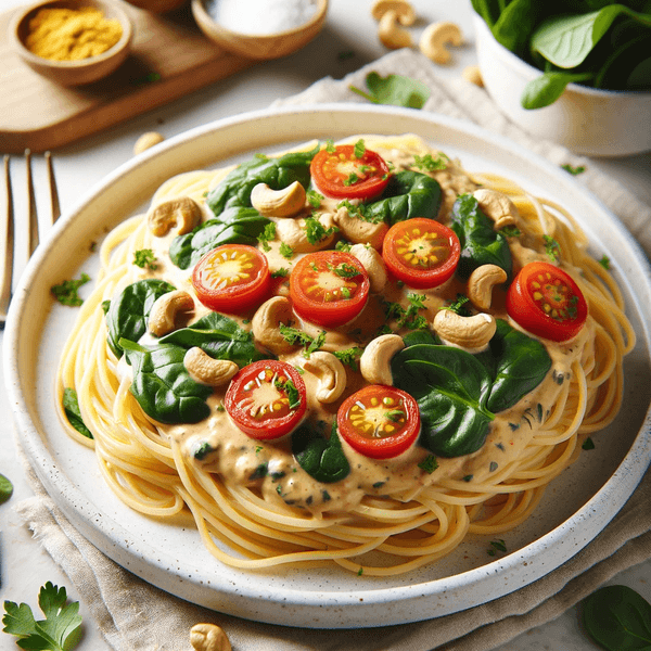 Vegan Cheesy Pasta Sauce (Cashew Alfredo)