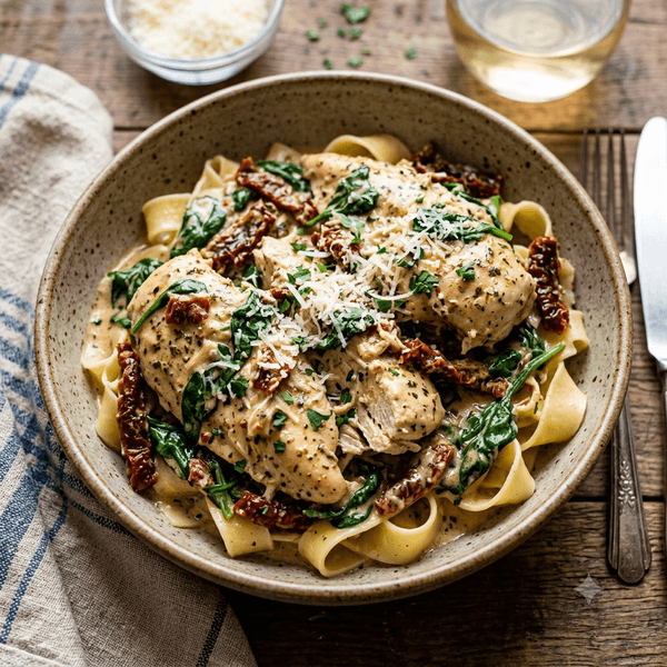 Slow Cooker Tuscan Chicken